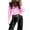 Pink, variant on Classic Fit Ruffle Tops for Women Pink Fall Long Sleeve V-Neck Dressy Casual Shirts Solid Womens