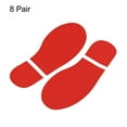 thumbnail image 3 of 7.9x3.3" Footprints Floor Stickers Footprint Wall Stair Decal Sticker, Red 8 Pairs, 3 of 6