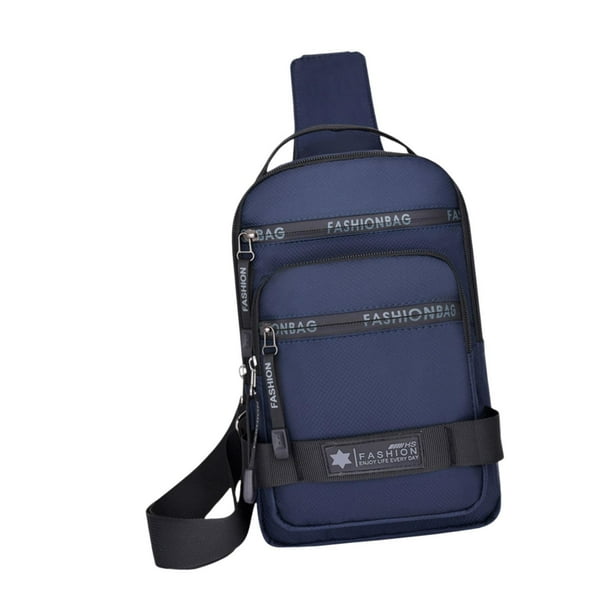 Bolso bandolera para hombre Salvador bolsa de almacenamiento impermeable para ciclismo viajes trabajo Azul