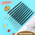 Zenghuiiii Detail Brushes, 10 Acrylic Brushes For Gouache And Acrylic