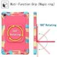thumbnail image 4 of Epicgadget Case for Lenovo Tab P11 Plus 2021 & Lenovo Tab P11 2020 (11 Inch) Tablet - Hybrid Shockproof 360 Rotating Multi-Functional Ring Stand Case with Shoulder Straps (Candy/Pink), 4 of 5