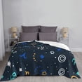thumbnail image 4 of XMXT Flannel Throw Blanket for Couch, Warm Cartoon Symbol Print Bed Sofa Decor Blankets for Home Bedroom, 60 x 50 inches, 4 of 8
