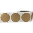 thumbnail image 3 of Natural Kraft Circle Dot Stickers | 2.5" Inches Round | 500 Pack, 3 of 3