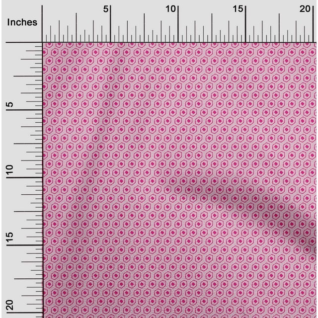 oneOone Coton Tissu Cambier Hexagonal & Chevron Bloc Tissu Imprimé par la Cour 56 Pouces de Large