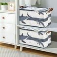 thumbnail image 5 of Yayeee Collapsible Storage Bins Waterproof Cloth Laundry Hamper with Handles Basket Light Sharks Pattern 1-Pack, 5 of 7
