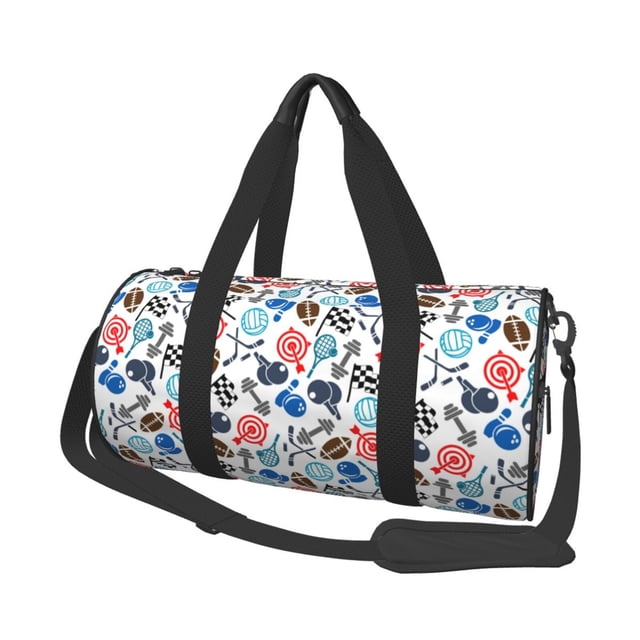 Balery Sport Items Bolsa de Gimnasio para Mujeres y Hombres, Bolsa de Viaje Impermeable, Bolsa de Fin de Semana con Compartimento para Zapatos y Bolsillo Húmedo