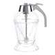 thumbnail image 1 of Dispensador de miel de cocina de 180 ml con tapa de acero inoxidable, antigoteo, de vidrio, con forma de diamante, a prueba de fugas, para aceite de oliva, salsa y vinagre., 1 of 7