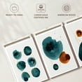 thumbnail image 6 of Elephant Stock Minimalist Teal Blots Wall Art - Horizontal Multi Panel Canvas - Living Room Wall Decor - Abstract Multi Panel - Teal And Gray Decor - 56" x 27", 6 of 8