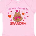 thumbnail image 4 of Inktastic Heart Belongs to Grandpa Girls Baby Bodysuit, 4 of 5