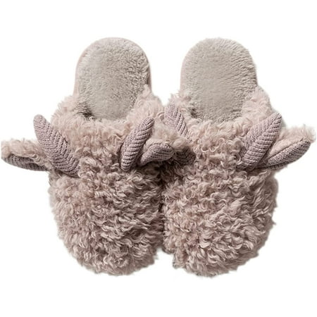 

CoCopeanut Women s Slippers Cute Soft Plush Winter Warm House Shoes Slip on Memory Foam Fluffy Fur Slipper
