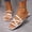 White, variant on Fasiaou Women's Fashionable Faux Leather Wrap Sandals Summer Flat Thong Slippers Casual Beach Comfortable Versatile Walking Shoes