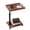 Square wood color, variant on Modern Adjustable C-Shaped Side Table with 360° Swivel – Mobile Sofa Accent Table with Lockable Silent Wheels – Compact Nordic Design for Small Spaces