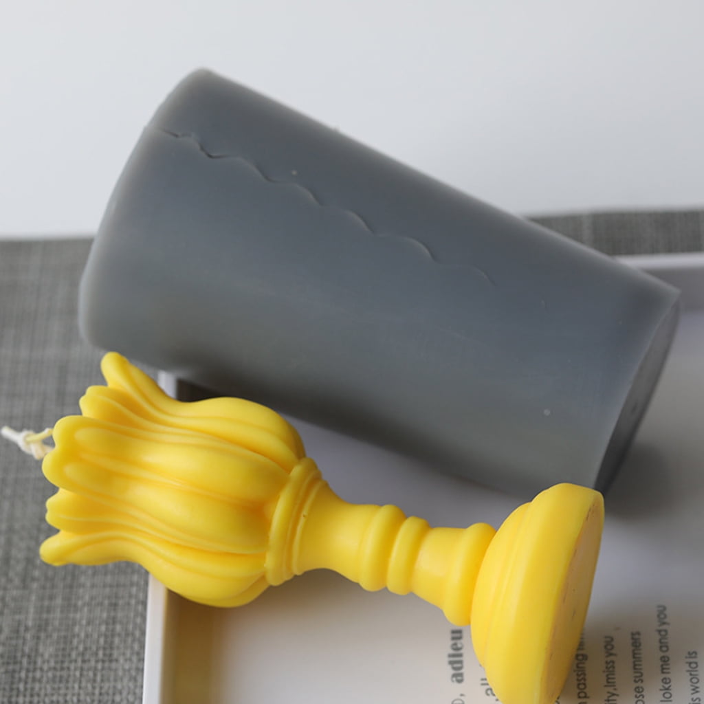 Oasiva 3D Tulip Candle Silicone Mold Soap Crayon Wax Mould Home Ornaments Making Supply