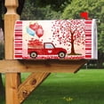 thumbnail image 6 of Valentine''s Day Love Heart Tree and Red Truck Decoration Mailbox Cover with Magnetic Strip Holiday Mailbox Wraps Post Letter Box Cover Standard Size 21" X 18" for Garden Outdoor Yard Decor, 6 of 6