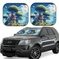 thumbnail image 1 of Saiise Fantasy Treehouse Planet Scene for Foldable Car Sun Shades (2-Pack) Offer Sun Protection with an Easy-fold Design for Convenient Windshield Shading-Large, 1 of 6