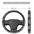 thumbnail image 5 of Kuiaobaty Wolf Grey Pattern Steering Wheel Cover Vehicle Wheel Protector Car Wheel Protector with Anti-Slip Lining Car Interior Accessories Universal Fit Car Truck SUV Van, 5 of 6