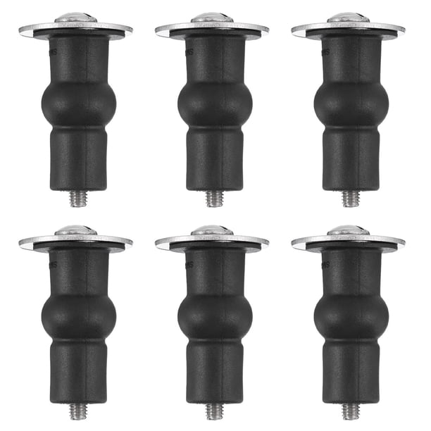 WORGEOUS Tornillos de fijación de la cubierta del inodoro de 6 unids Tornillos para el baño del asiento del asiento del baño del baño Tornillos de expansión