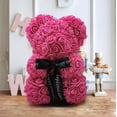 thumbnail image 1 of 520 Oso rosa con flor eterna, regalo de San Valentín, regalo de cumpleaños, ramo de muñeca rosa, suministro de fábrica, 1 of 5