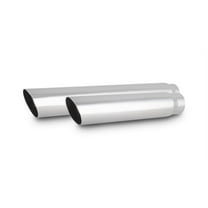Vibrant Performance 1561 VIB1561 3.5IN ROUND STAINLESS STEEL TIP (SINGLE WALL, ANGLE CUT) - 3IN INLET, 11IN LONG