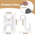 thumbnail image 2 of Clothes Hanger Connectors - 60 Pcs Multi-Level Cascading Hooks, Heavy Duty Plastic Mini Hooks for Space Saver Closet Organizer, 2 of 9