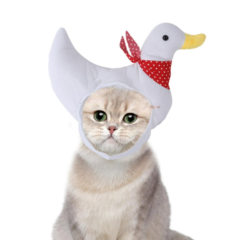 Duck Shape Pet Hat Food Headwear Decoration Cat Hat Funny Hat for