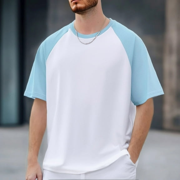 ZZHZGZ Mens 4Th of July Shirt Men T Shirt Short Sleeved Basketball Sports Split T Shirt Appearance Suit Men's Warm Up Shooting Sweat Wicking College Student Trendy L