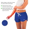 thumbnail image 2 of Women’s Solid Bright Colored Quick Dry Swim Trunks, Swimwear, Bathing Suits, Swimming Shorts for Women, Navy, XX-Large, 2 of 11