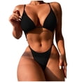 thumbnail image 2 of Daisyyozoid Maillot de Bain une Pièce pour Femmes Bikini Couleur Unie, 2 of 5