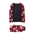 thumbnail image 2 of Christmas Pajamas for Family Plaid Matching Family Christmas Pajamas Set Christmas Pjs for Family Set Red Plaid Top and Long Pants Sleepwear Sets Family Matching Christmas Pajamas Set, 2 of 5