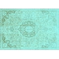 thumbnail image 1 of Ahgly Company Indoor Rectangle Abstract Light Blue Modern Area Rugs, 3' x 5', 1 of 4