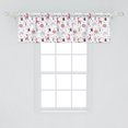 thumbnail image 2 of Ambesonne Jungle Window Valance, Cartoon Wild Life Animals, 54" X 18", White Pale Eggshell, 2 of 3