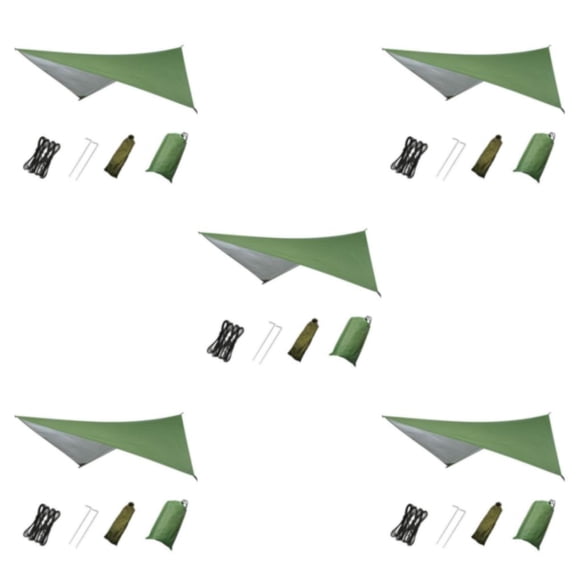 Greeniant Durable Tent Tarp 230x140cm Fly Tent Cloth Canopy Ground Green Tarpaulin Type2 NO2