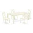 thumbnail image 2 of East West Furniture Dining Room Set Linen White, LGCL5-LWH-C, 2 of 6