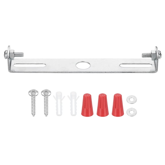 Uxcell 110mm (4.3") Universal Light Fixture Mounting Bracket Kit, 1 Set Light Crossbar Ceiling Light Plate with Screw for Wall Light Ceiling Light Pendant Chandelier