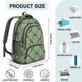 thumbnail image 5 of Tractor and Tractors Blue Pattern Backpack for School, Cute School Bag with Adjustable Shoulder Straps and Padded Back, 16.9"x12.6"x5.9", 5 of 5