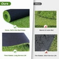 thumbnail image 6 of Fas Home Artificial Grass Turf 6' x 14' Indoor Outdoor, 0.8 Inch Pile Height Fake Grass Realistic Synthetic Grass with Drain Holes Grass Carpet Pet Grass for Patio Garden Lawn Landscape Balcony, 6 of 7