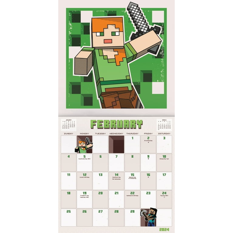 Minecraft 2025 Calendar Free