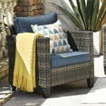 thumbnail image 4 of Ovios Outdoor Wicker Chairs Set 2 Pieces Patio Furniture High Back Patio Chairs with 3.54'' Thickness, 4 of 8