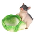 thumbnail image 2 of Decorative Ornament Sculpture Bowl Jewelry Container with a Unique Cabbage Shape for a Bedroom Vanity or Office Desktop, 2 of 9