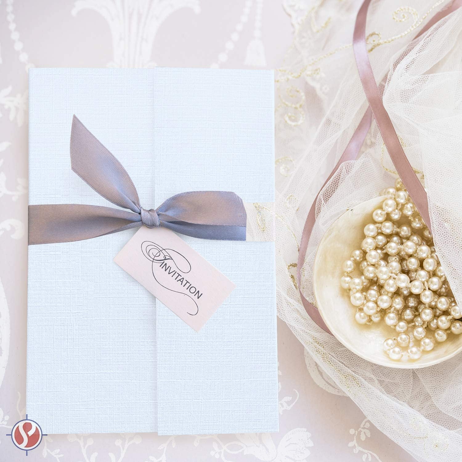 Linen Textured 8.5 x 11" Card Stock | Specialty Papers | 80lb Cover, 216 gsm | 25 Sheets Per Pack (Haviland Blue)