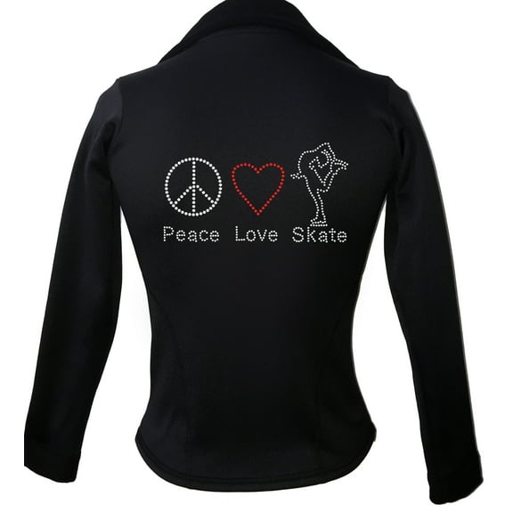 Kami-So Polartec Ice Skating Jacket - Peace Love Skate 2