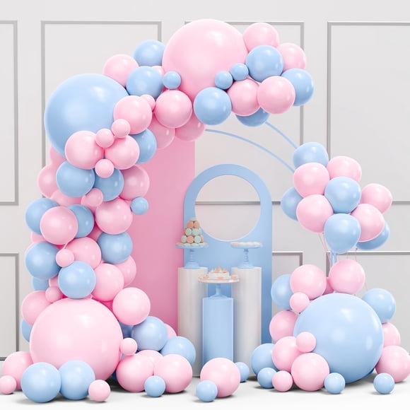 Kit con forma de arco con forma de guirnalda con forma de globo YMSZ, 134 piezas, revelador