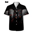 thumbnail image 3 of Camisas de manga corta de moda de verano para hombres, camisa hawaiana con estampado 3D de serpiente, camiseta de playa informal para hombres, camiseta de un solo pecho, 3 of 5