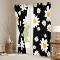 thumbnail image 3 of Feelyou Chic Flower Floral Curtains Pack of 2 (42x84 Each) for Women, Vibrant Groovy Daisy Curtains Blackout, Vintage Fashion Style Bedroom Curtains, Window Curtains Home Decor, 3 of 6