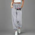 thumbnail image 2 of Rovga Women Pants Lined Straight Bottom High Waist Sweatpants Joggers Pants Workout Yoga Pants Pockets Comfy Streetwear, 2 of 4