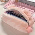 thumbnail image 2 of sruoe Pencil Case, Pen Bag Organizer, Pencil Case with Zippe, Pencil Pouch, Large Capacity Pencil Case, Stationery Storage Bag, Multi Compartment Pencil Case, Handheld Pen Bag, Cloth, 2 of 5