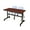 Cherry / Grey, variant on Romig Axis-Pro 48 x 24 in. Flip-Top Training Nesting Table- Cherry, 2 M Stack Chairs- Grey