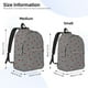 thumbnail image 2 of Easygdp Ladybugs on Black and White Striped Mochila de Lona Resistente para Laptop, Compatible con Laptops de 15 a 17 pulgadas, Ideal para Escuela, Trabajo y Viajes-Medium, 2 of 5