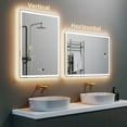 thumbnail image 3 of KWW 24 x 32 inch LED Bathroom Vanity Mirror with Motion Sensor, Anti-Fog Dimmable Lights, 3 of 7