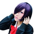 thumbnail image 4 of Fiudx Ofertas Y Liquidación Peluca Púrpura Japonesa De Los Hombres De La Moda Peluca Corta Del Pelo Diario Para El Partido De Cosplay, 4 of 6